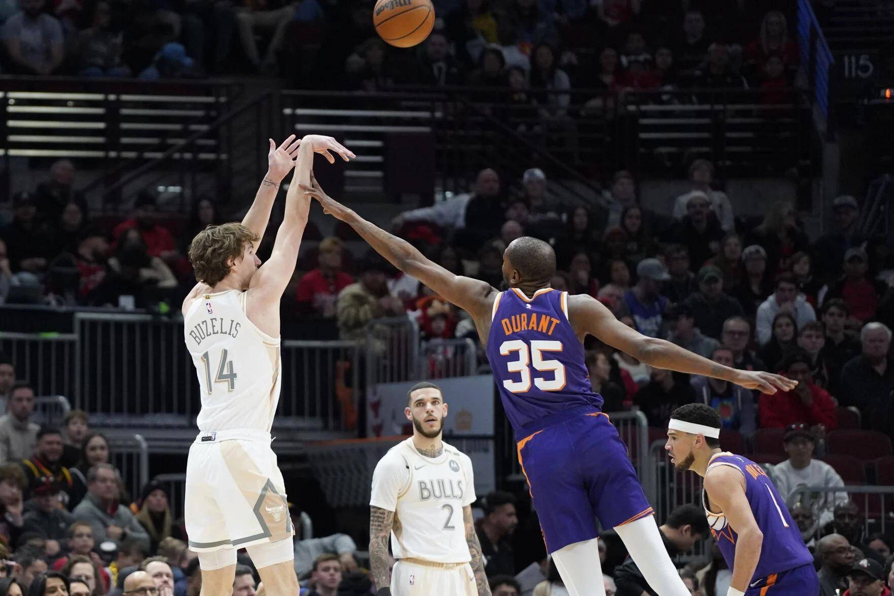 关于太阳主场击败公牛，布克全场狂砍44分的信息